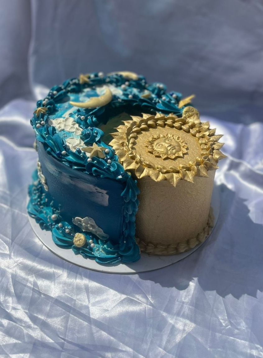 Moon and Sun cake